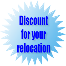 Discount for your relocation