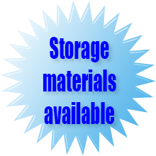 Umzugskartons und Verpackungsmaterial für den Lagerraum