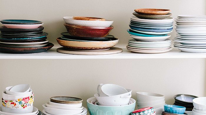 Ein Lagerraum eignet sich auch für Geschirr